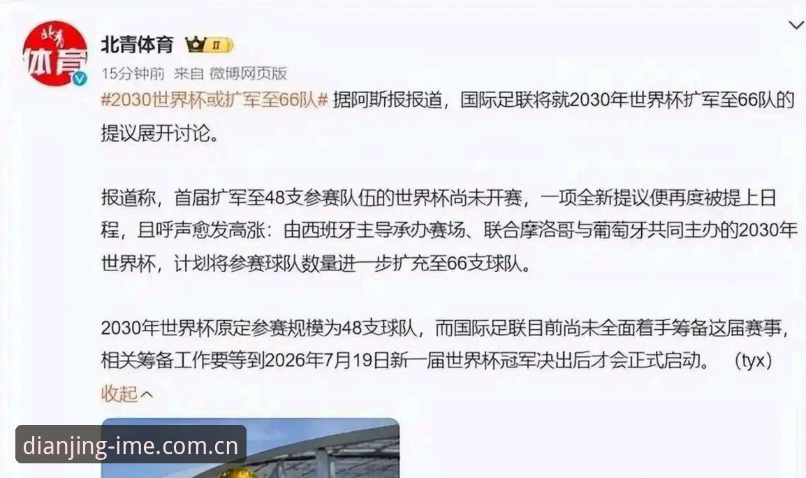 2030世界杯扩军66队深度评测：全球足球格局变革下的中国机遇